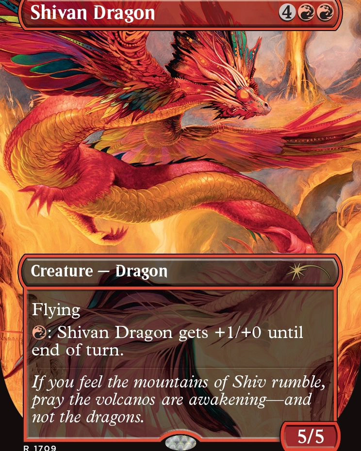 {R} The Shivan Dragon